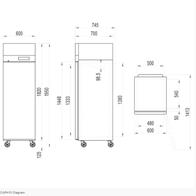 Solid Door Refrigerator