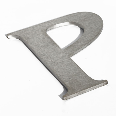 Brushed Flat Cut Letters