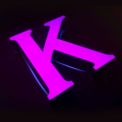 Built Up Rimless Letters