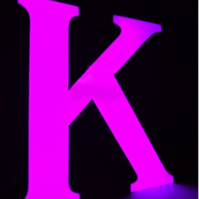 Built Up Rimless Letters