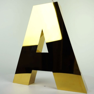 Chrome Halo Effect Letters