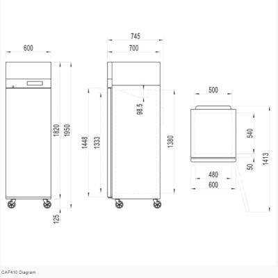 Gastronorm Upright Freezers