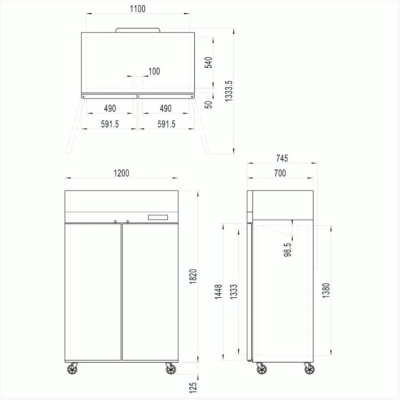 Gastronorm Upright Freezers