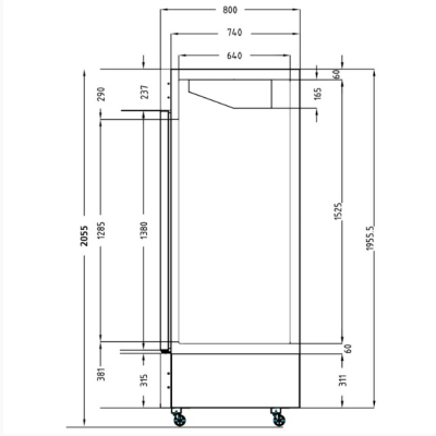 Glass Door Display Freezer