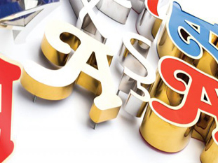 Aluminum Letters with Acrylic Face